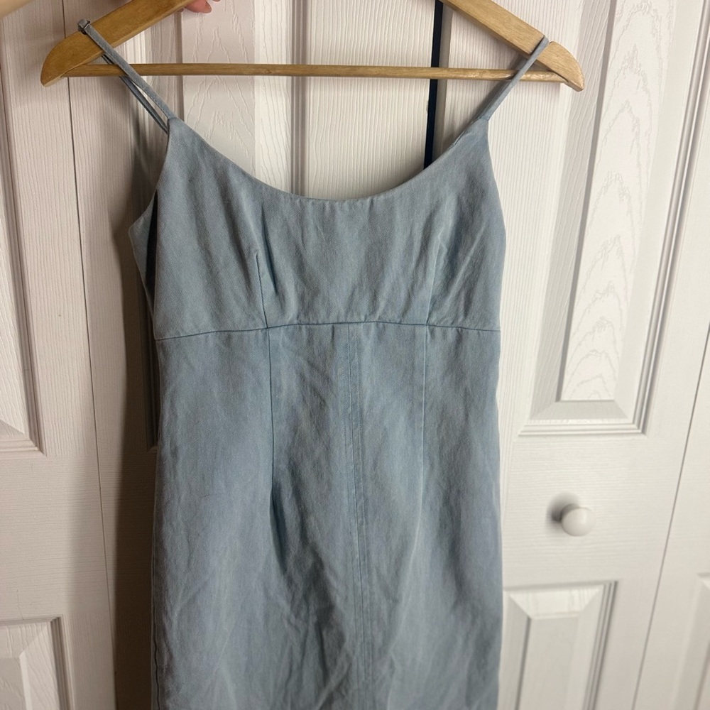 Elegant Blue Mini Dress